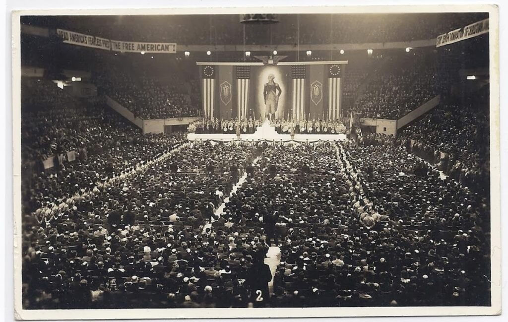 American Nazi organization rally at Madison Square Garden, 1939